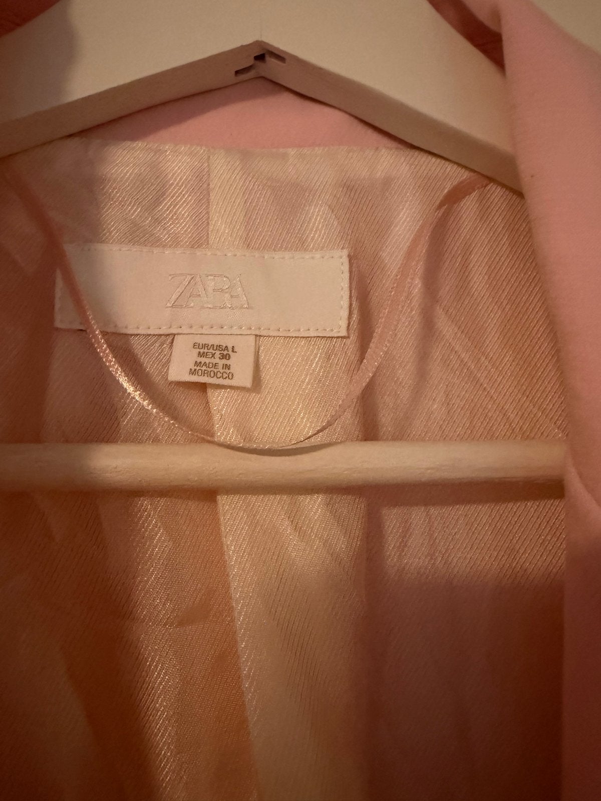 ZARA Jas met franjes - Maat L - Zo goed als nieuw, Ophalen of Verzenden, Nieuw, Maat 42/44 (L), Roze