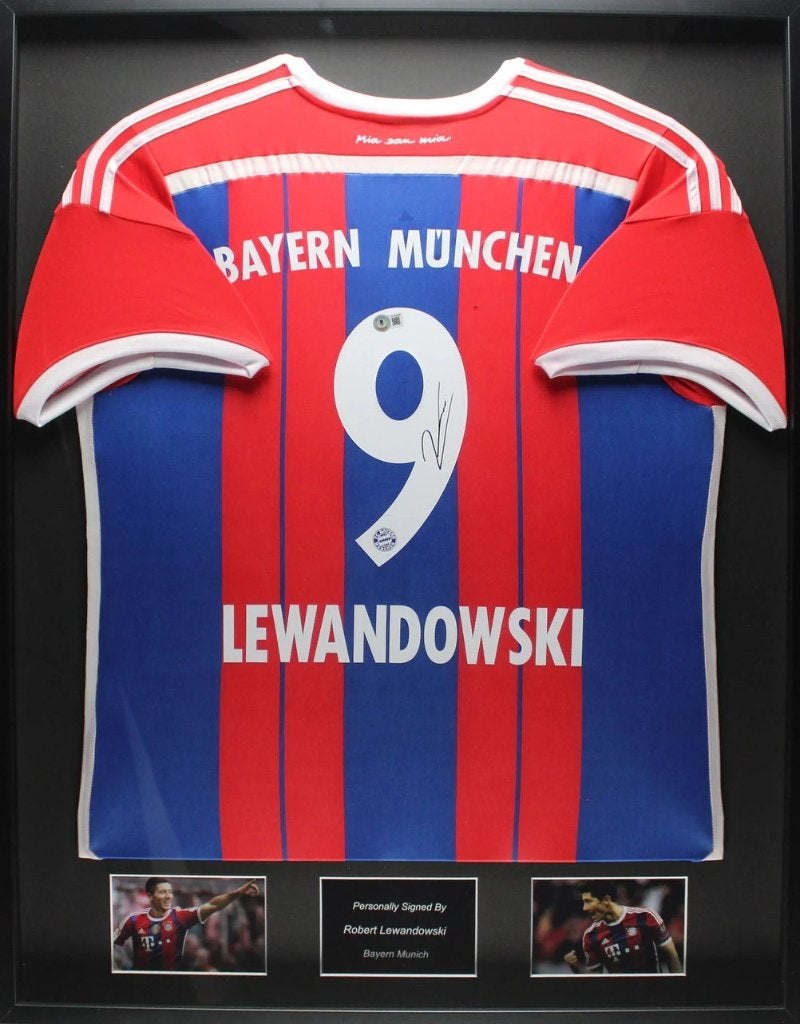 Robert Lewandowski FC Bayern München 14/15 ingelijst shirt, Buitenlandse clubs, Soccersignings.nl, Shirt, Nieuw