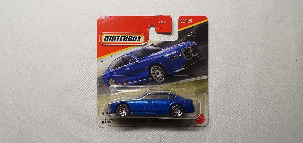 Matchbox 2024 BMW 7-Series metallic blauw, Ophalen of Verzenden, Nieuw, Auto