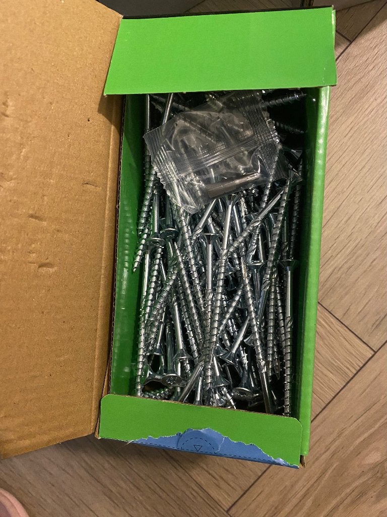 Houtbouw schroeven verzinkt 80mm - 200 stuks, Ophalen, Nieuw, Minder dan 50 mm, Schroeven