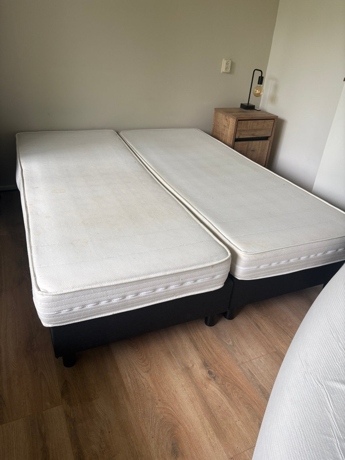 Boxspring 160x200, Ophalen, Gebruikt, Tweepersoons, 160 cm