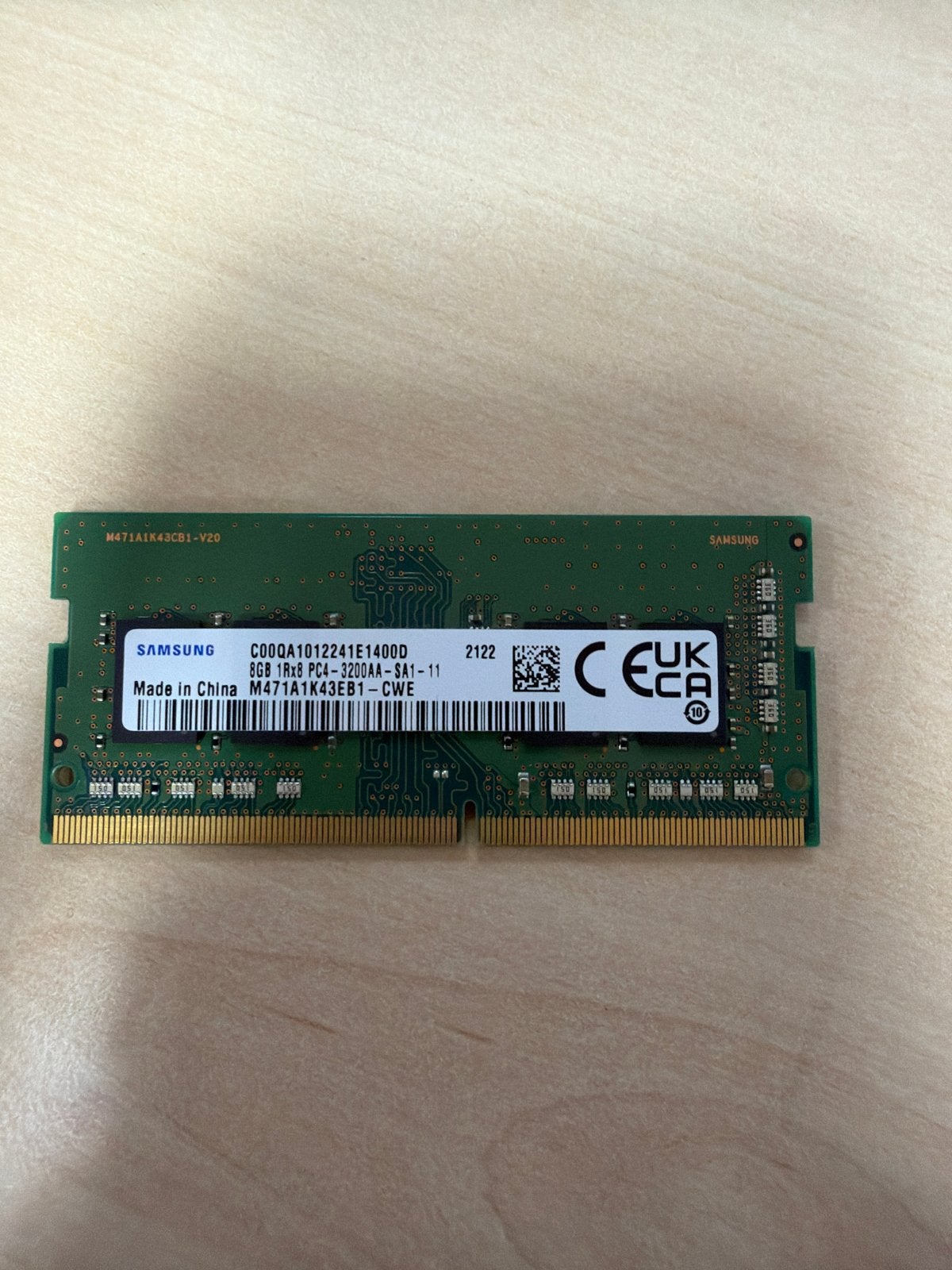 Samsung 8GB DDR4 RAM PC4-3200AA Laptop Geheugen, Verzenden, DDR4, 8 GB, Zo goed als nieuw