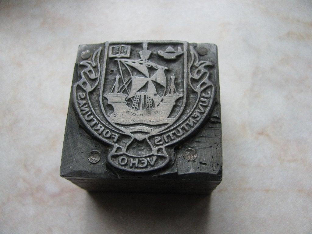 Oude Stempel met Boot / Schotland - Juventutis VEHO Fortunas, Verzenden, Gebruikt, Overige typen