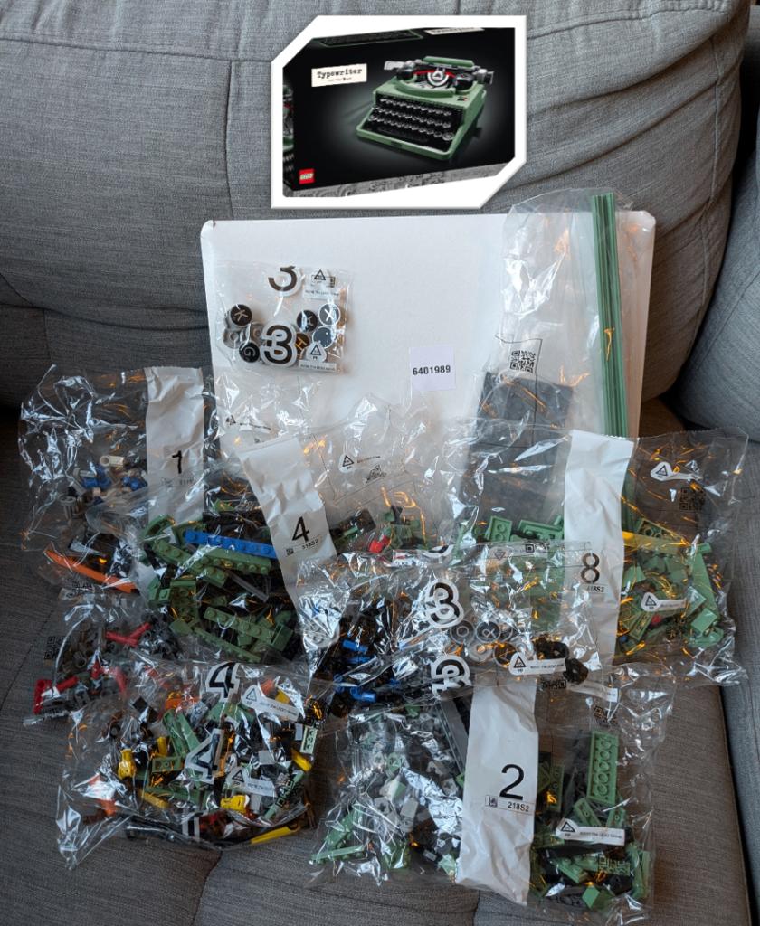 LEGO 21327 Typewriter – zakjes onderdelen – MOC - Sand Green, Ophalen, Lego, Nieuw, Ideas