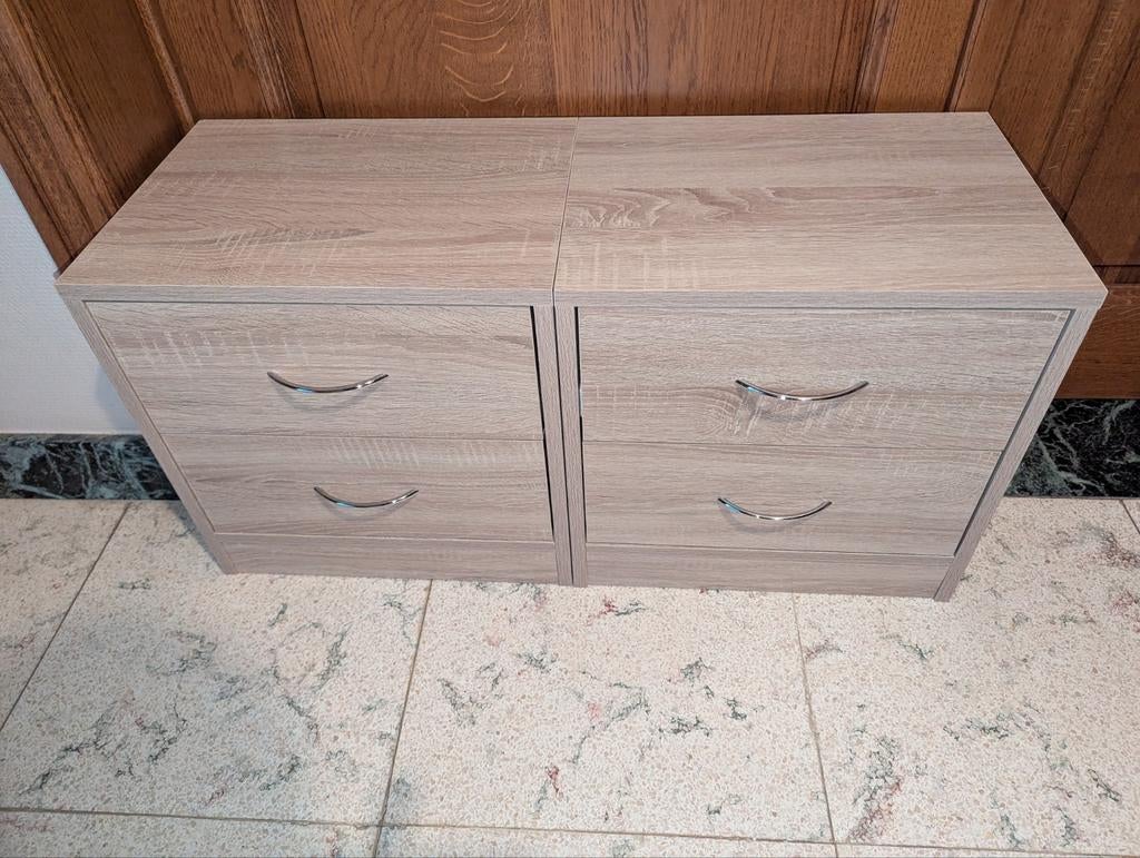 Nachtkastjes 2 st 40x30x40 cm, Huis en Inrichting, Slaapkamer | Nachtkastjes, Ophalen, Zo goed als nieuw, Minder dan 45 cm, Minder dan 55 cm