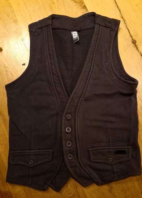 Als Nieuw! Antraciet Coolcat gilet jongen, 146-152, Trui of Vest, Coolcat, Ophalen of Verzenden, Zo goed als nieuw
