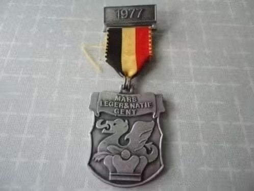 Medaille, Mars leger en Natie  Gent, 1977, Verzenden, Overige materialen, Buitenland