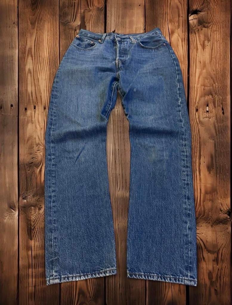 Levi's 501 Jeans W29 L30 Straight Leg Blauw, Ophalen of Verzenden, Gedragen, Blauw, W28 - W29 (confectie 36)