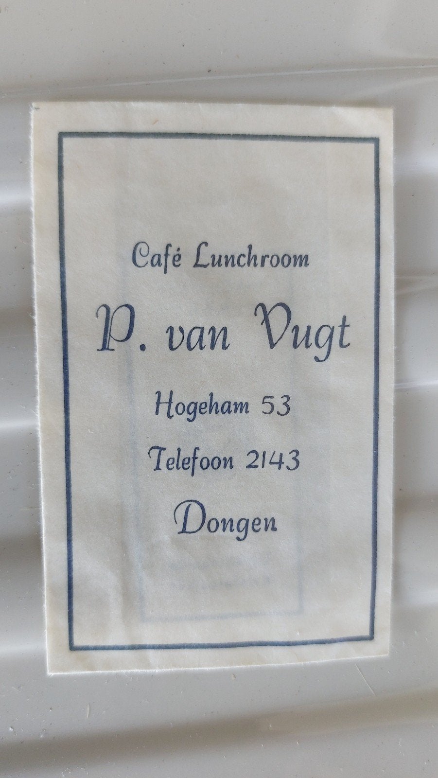 Dongen, P. van Vugt café Lunchroom, Verzenden, Nederland