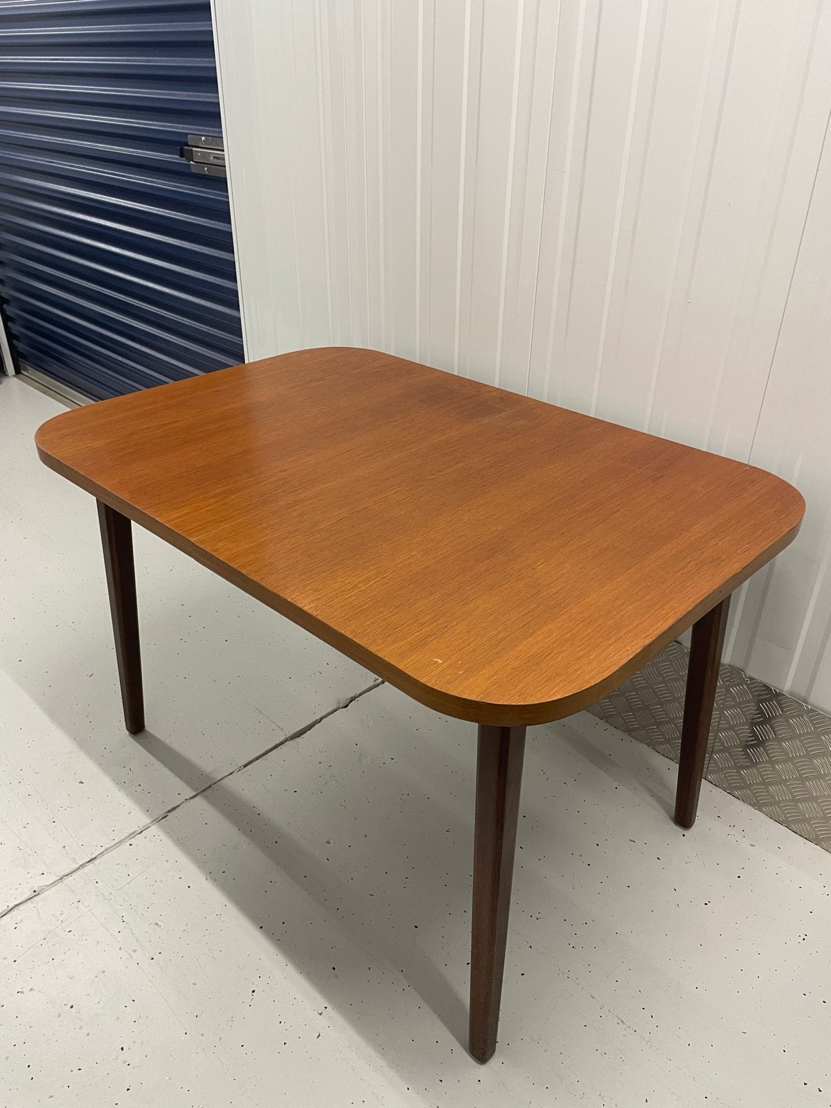 Vintage, retro mid-century uitschuifbare tafel, Ophalen, Gebruikt, 100 tot 150 cm, 50 tot 100 cm