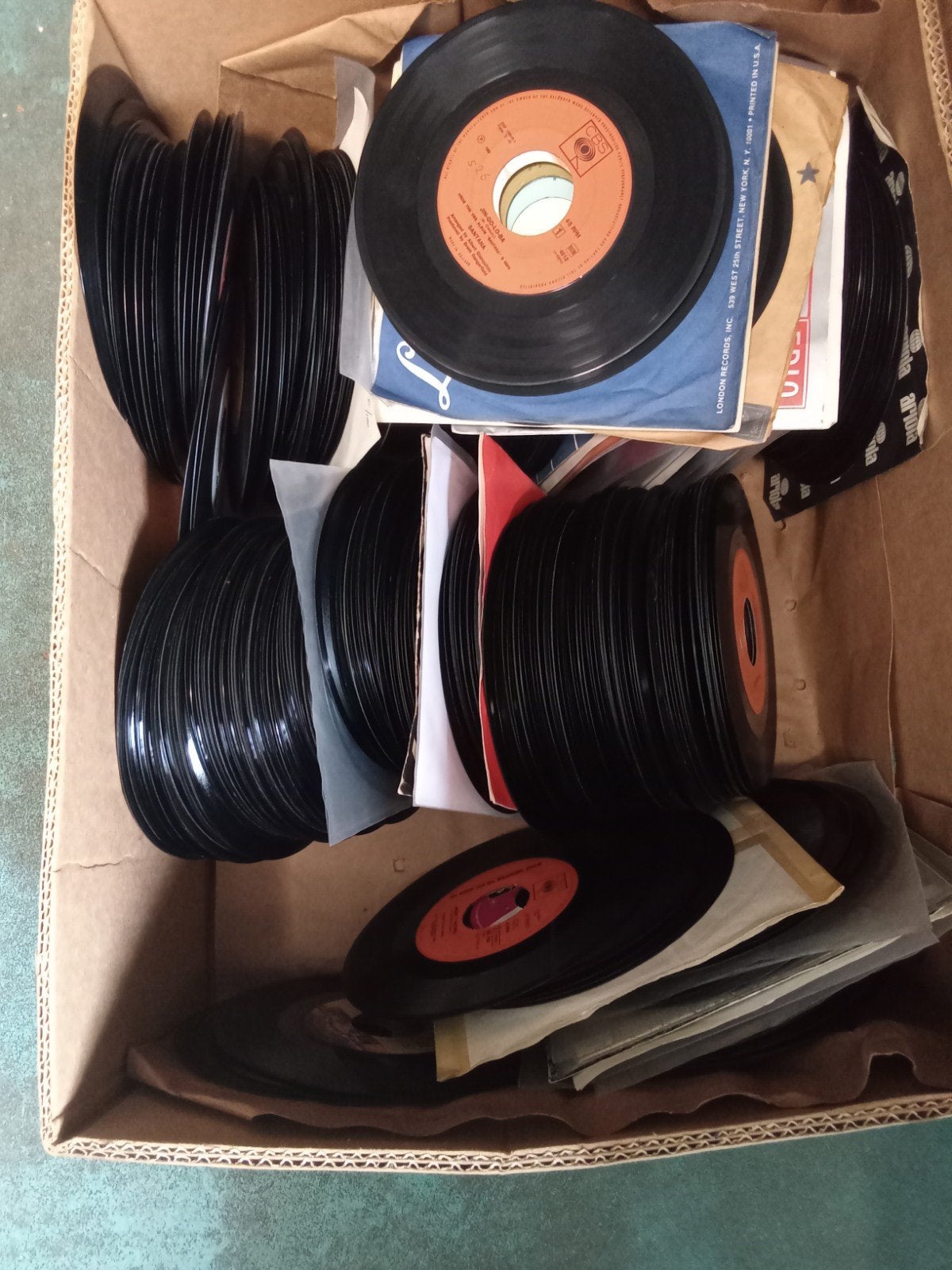 VINYL SINGLES GROTE DOOS, Ophalen, Gebruikt, Pop