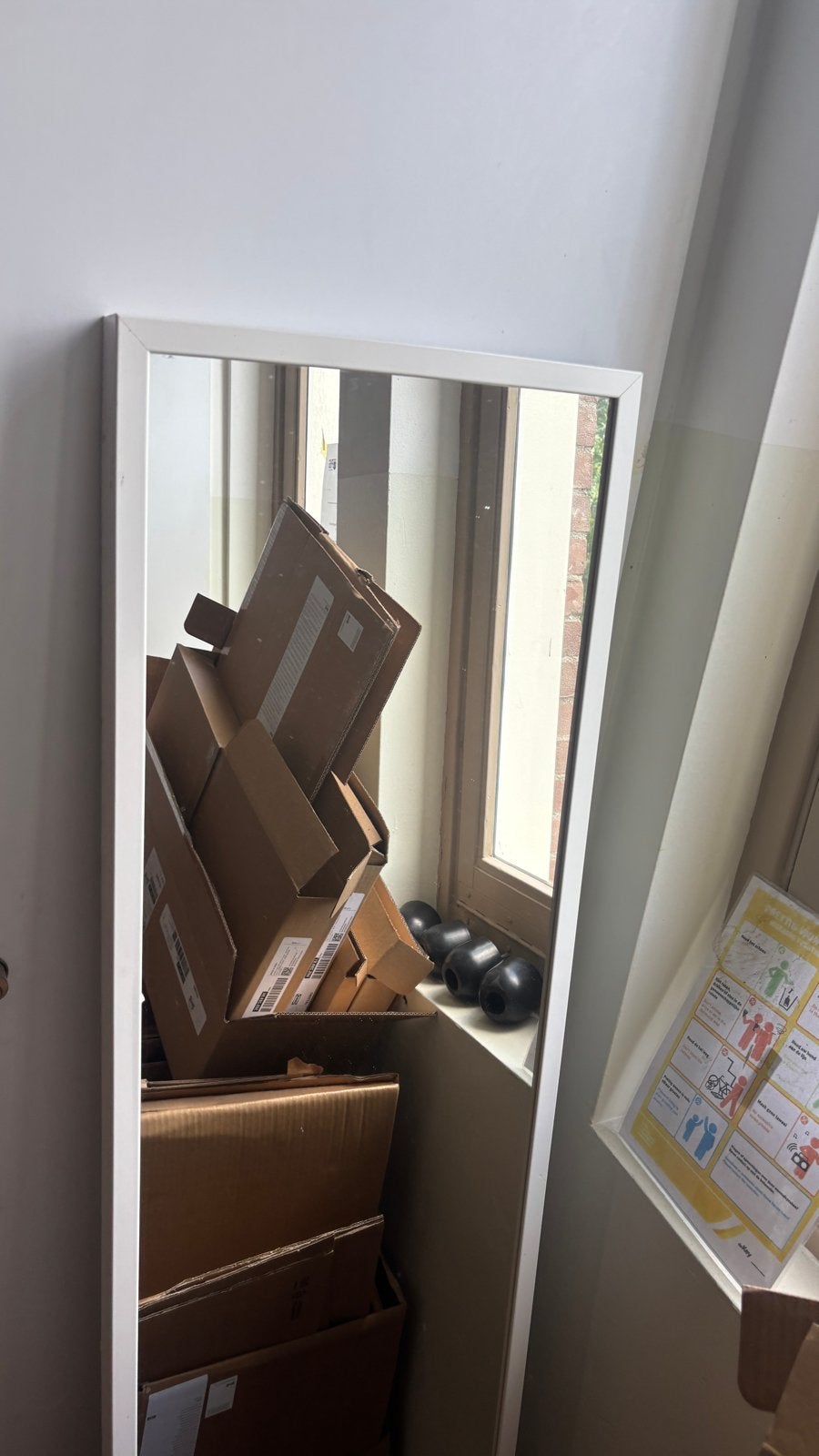 IKEA Stave spiegel in goede staat, Minder dan 50 cm, Ophalen of Verzenden, Zo goed als nieuw, 150 tot 200 cm