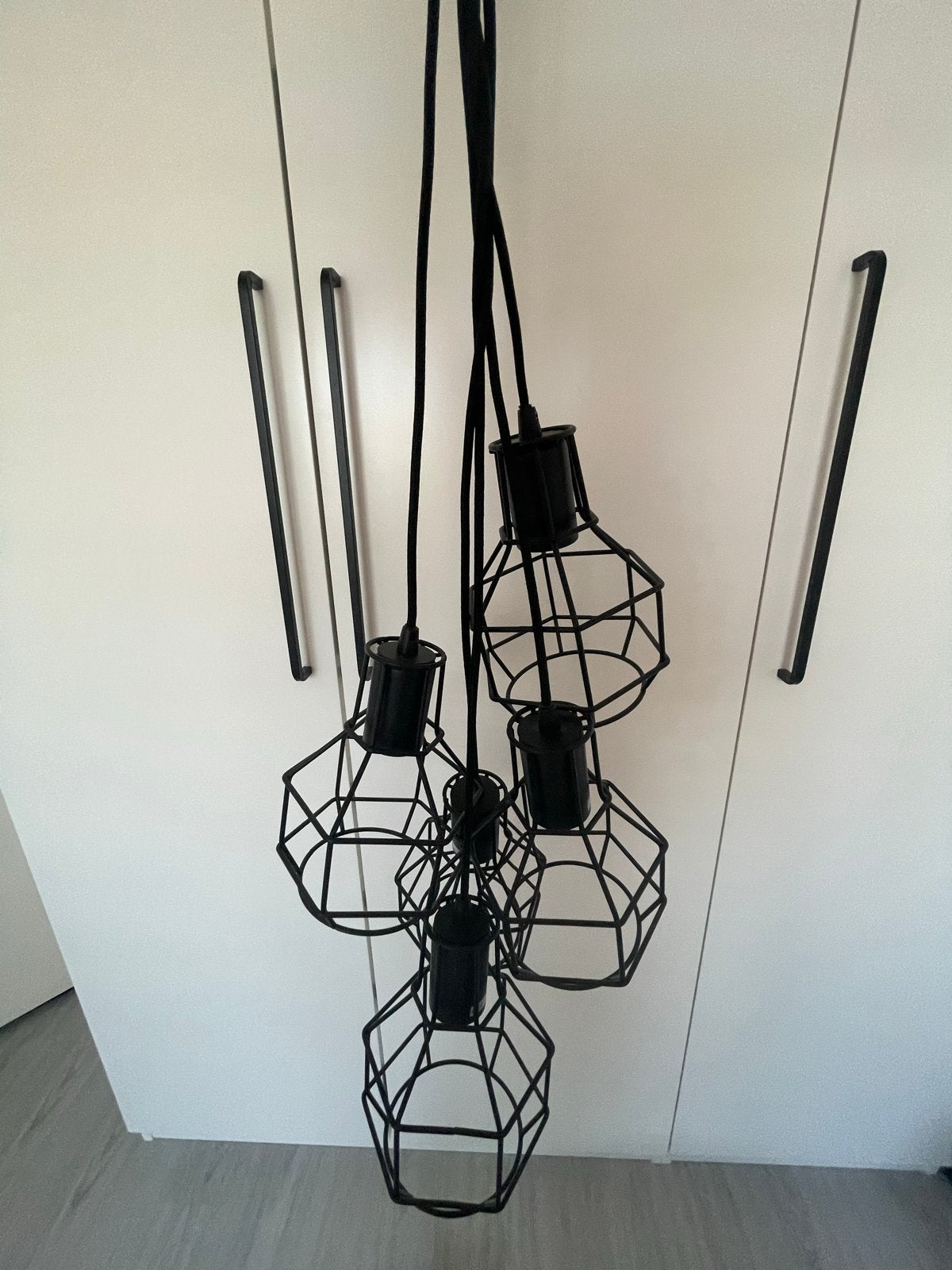Gamma Miran 5-L Hanglamp Zwart - Industriële Stijl, Ophalen, Zo goed als nieuw, Metaal, E27 (groot)
