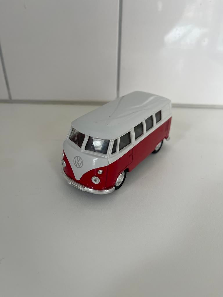 Speelgoedautootje Volkswagen Busje Rood/Wit, Ophalen of Verzenden, Zo goed als nieuw
