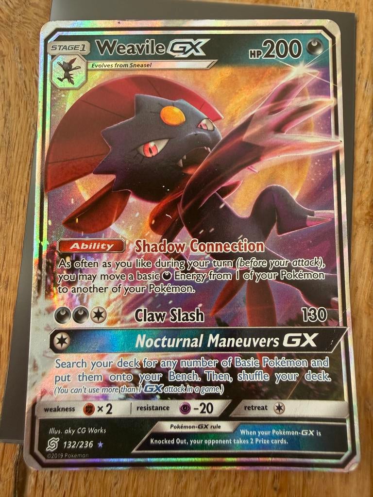 Weavile GX 132/236, Ophalen of Verzenden, Zo goed als nieuw, Meerdere kaarten