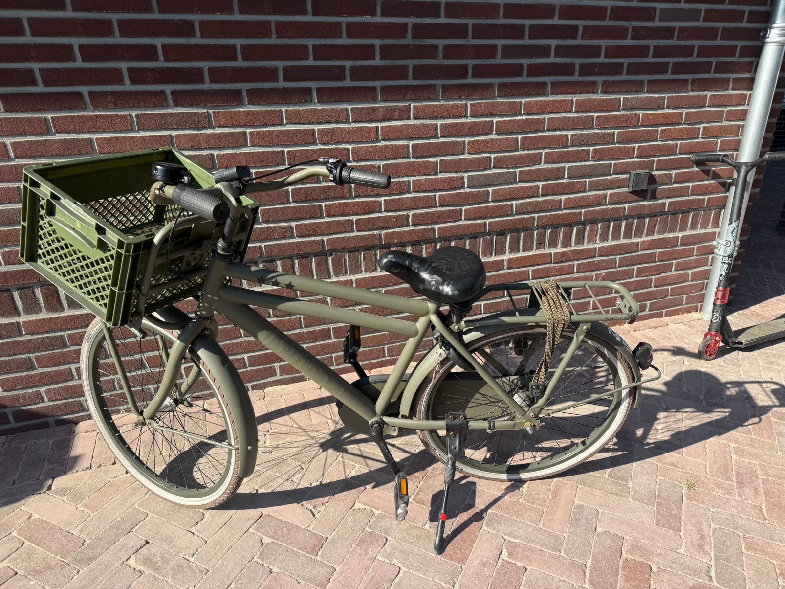 Cortina fiets 24 inch legergroen, Fietsen en Brommers, Fietsen | Jongens, Ophalen, Terugtraprem, Versnellingen, Gebruikt