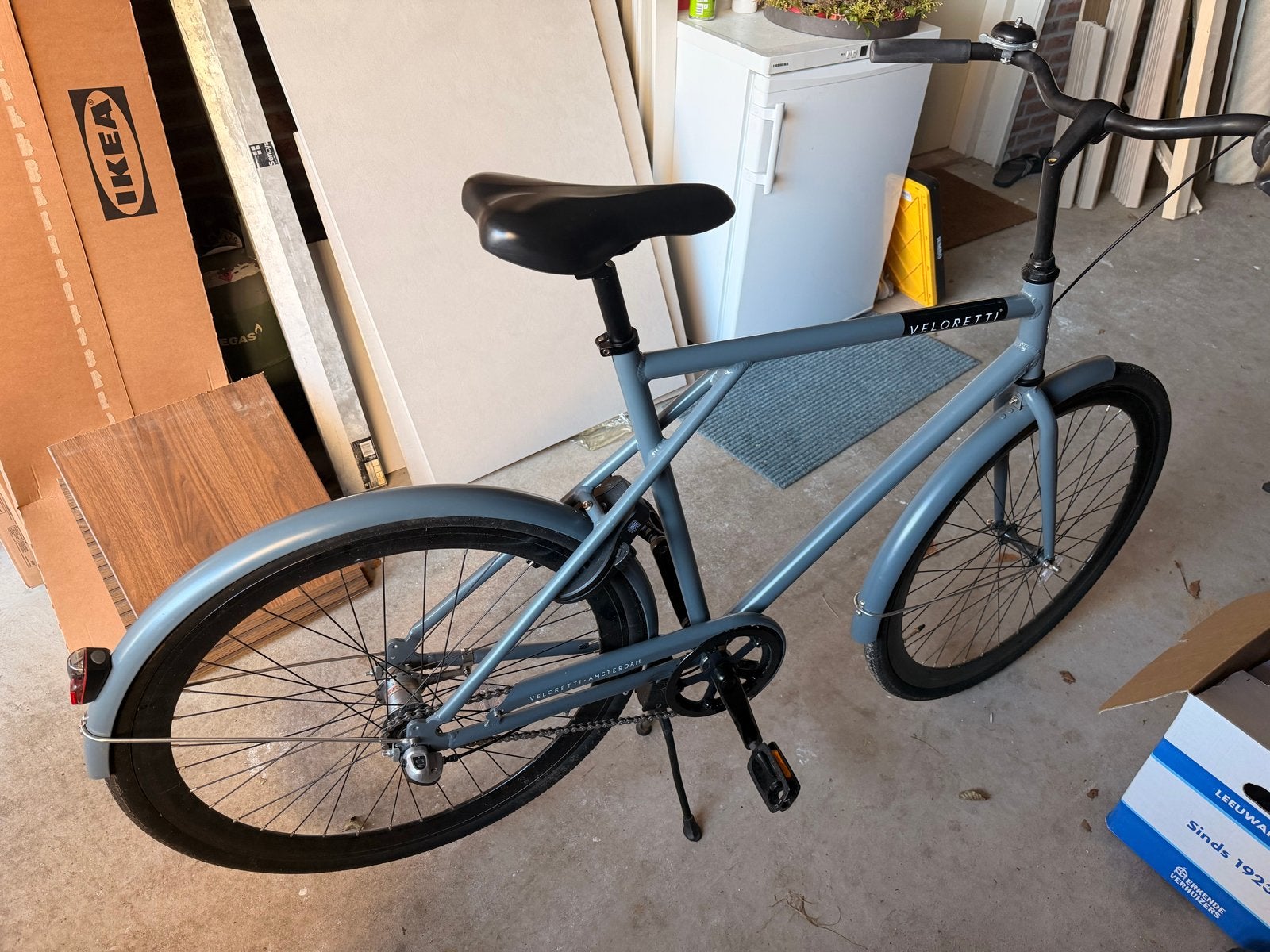Veloretti fiets cafechaser 61cm, Terugtraprem, Versnellingen, Zo goed als nieuw, 61 tot 65 cm