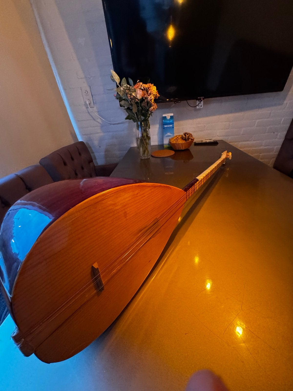 Saz Baglama met tas en accessoires, Muziek en Instrumenten, Ophalen of Verzenden, Zo goed als nieuw, Luit, Saz of Bouzouki