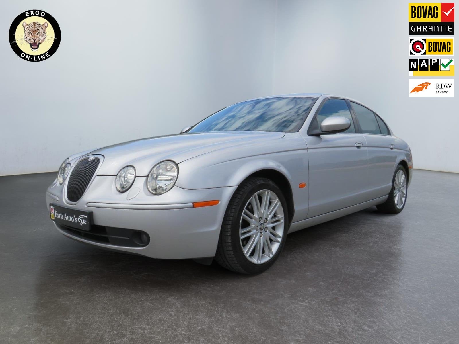 Jaguar S-type 3.0 V6 Sport, Auto's, Achterwielaandrijving, Gebruikt, Zwart, 1850 kg