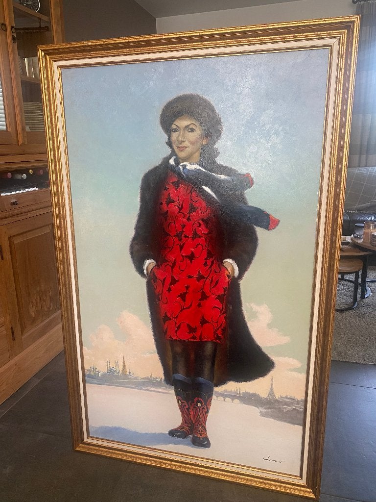 Schilderij in brocante sfeer van Animaev, Ophalen