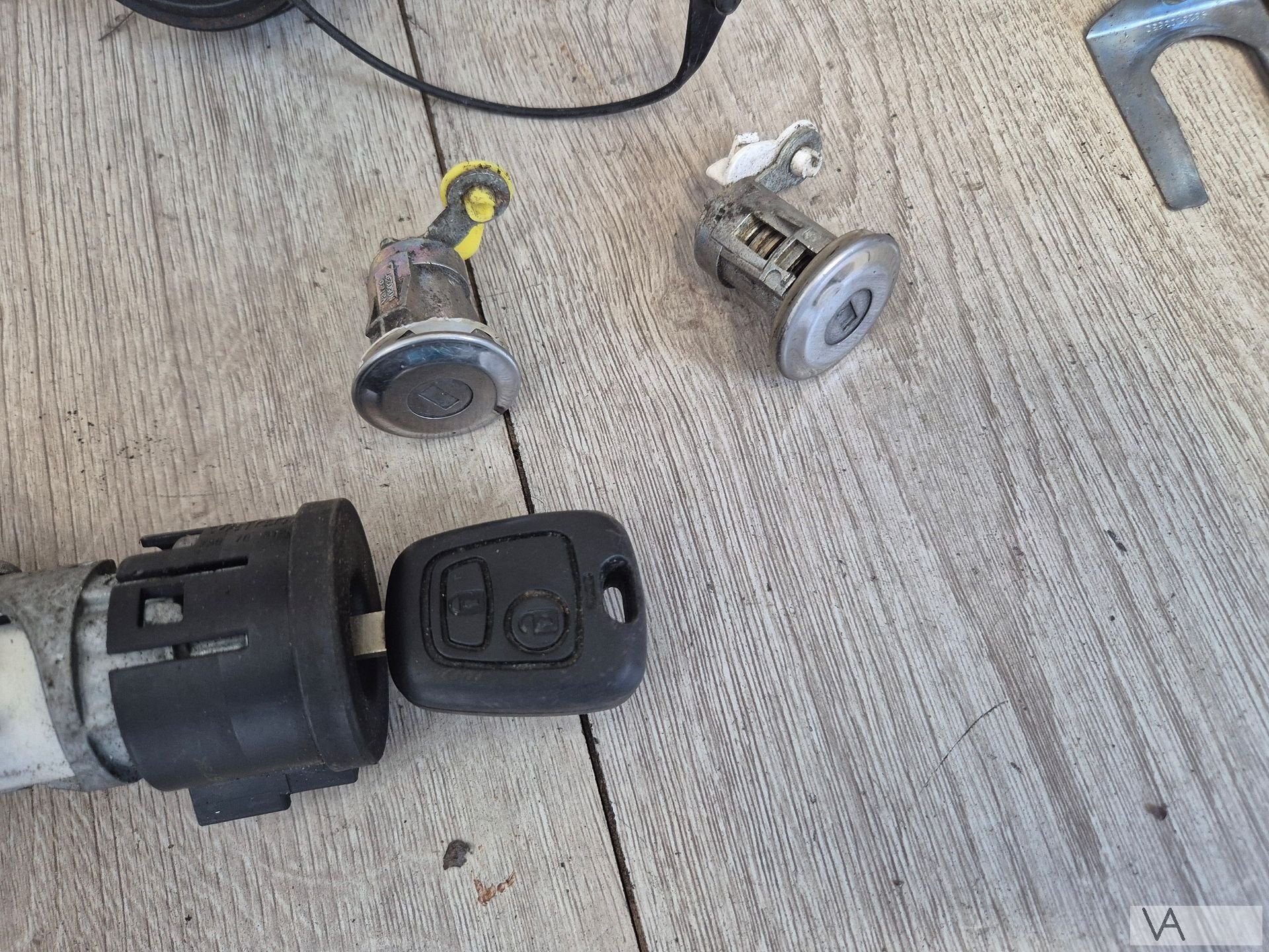 Slotenset contactslot deurslot Peugeot 107 Citroen C1 Aygo, Gebruikt, -, -, Ophalen of Verzenden