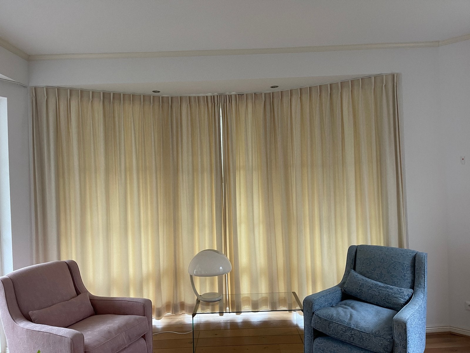 Lichtdoorlatende gordijnen, crème, 240x500 cm, Ophalen, Gebruikt, Lichtdoorlatend, Gordijn