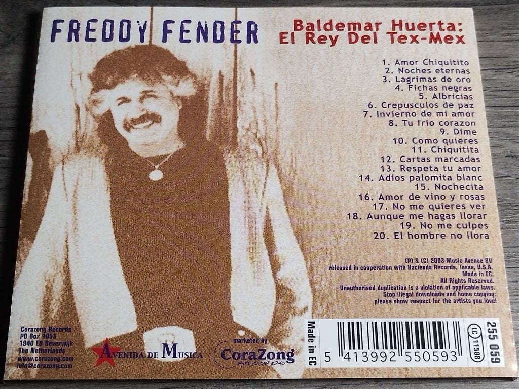 Freddy Fender ‎– Baldemar Huerta: El Rey Del Tex-Mex, Ophalen of Verzenden, Zo goed als nieuw