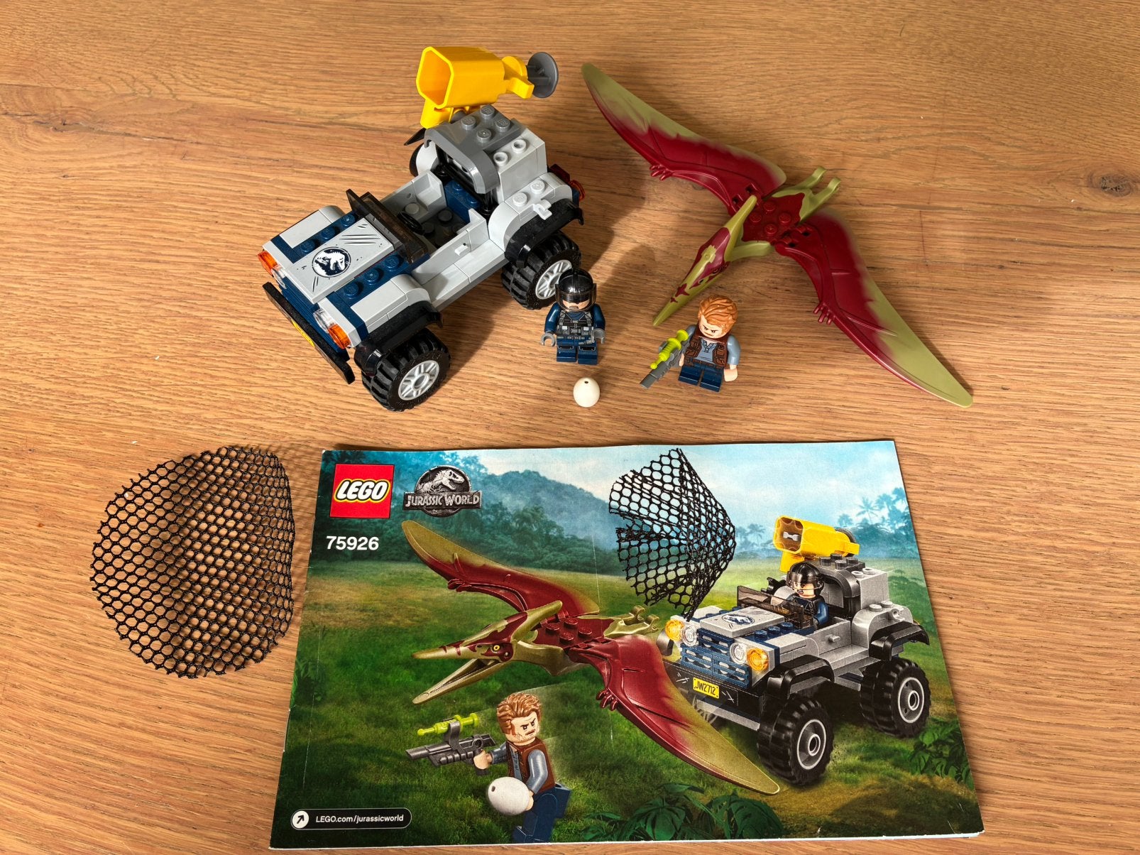 LEGO 75926 Jurassic World Pteranodon Chase, Kinderen en Baby's, Ophalen of Verzenden, Zo goed als nieuw