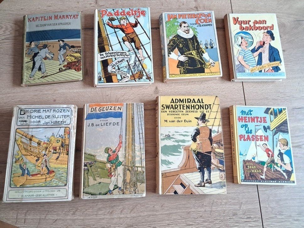 Vintage jeugdboeken - Maritieme avonturen 8 stuks), Ophalen, Gelezen