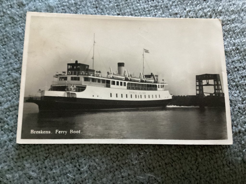 Veerboot. Breskens. -  Vlissingen., Verzenden, 1920 tot 1940, Gelopen, Zeeland