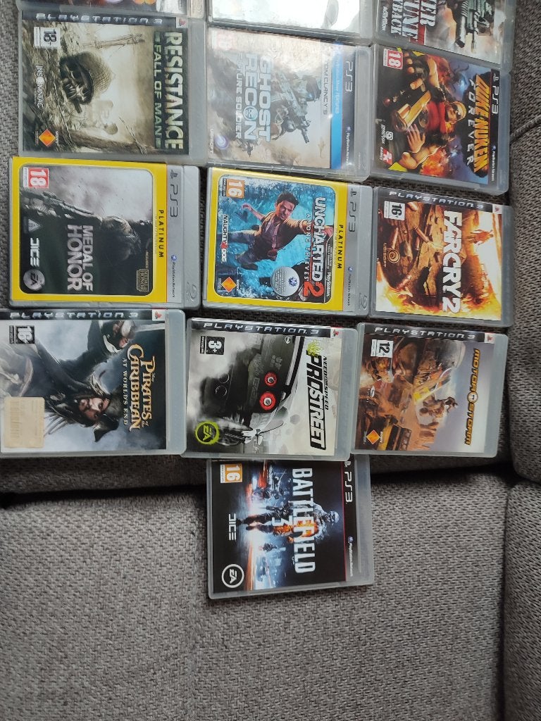 Ps3 games plus 2controllers en voedingkabels, Ophalen, Phat, Met 2 controllers, Gebruikt