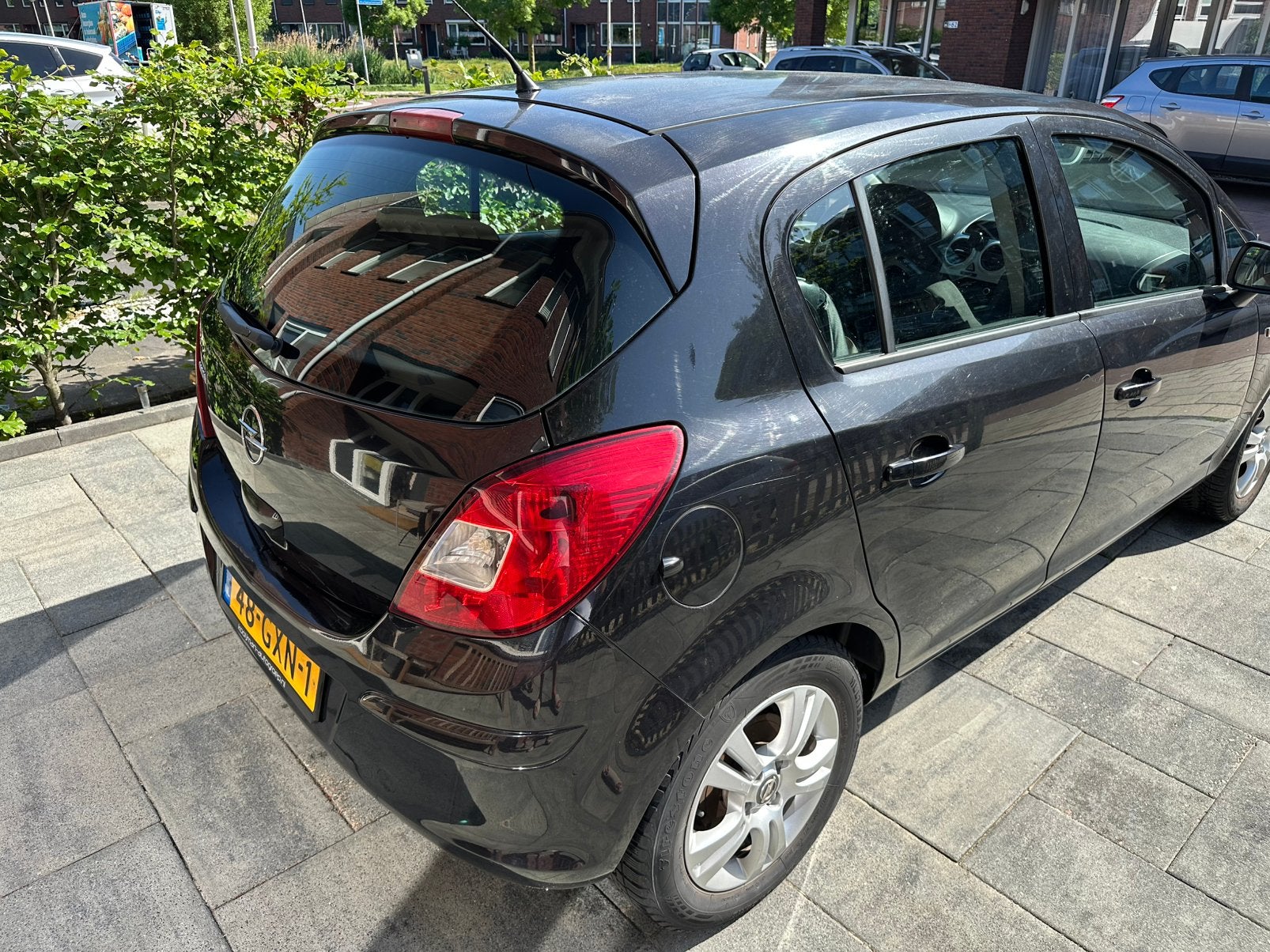 Opel Corsa 1.2 2008 NAP | AIRCO | APK | CRUISE | 5 DEURS, Voorwielaandrijving, Zwart, 4 cilinders, Boordcomputer