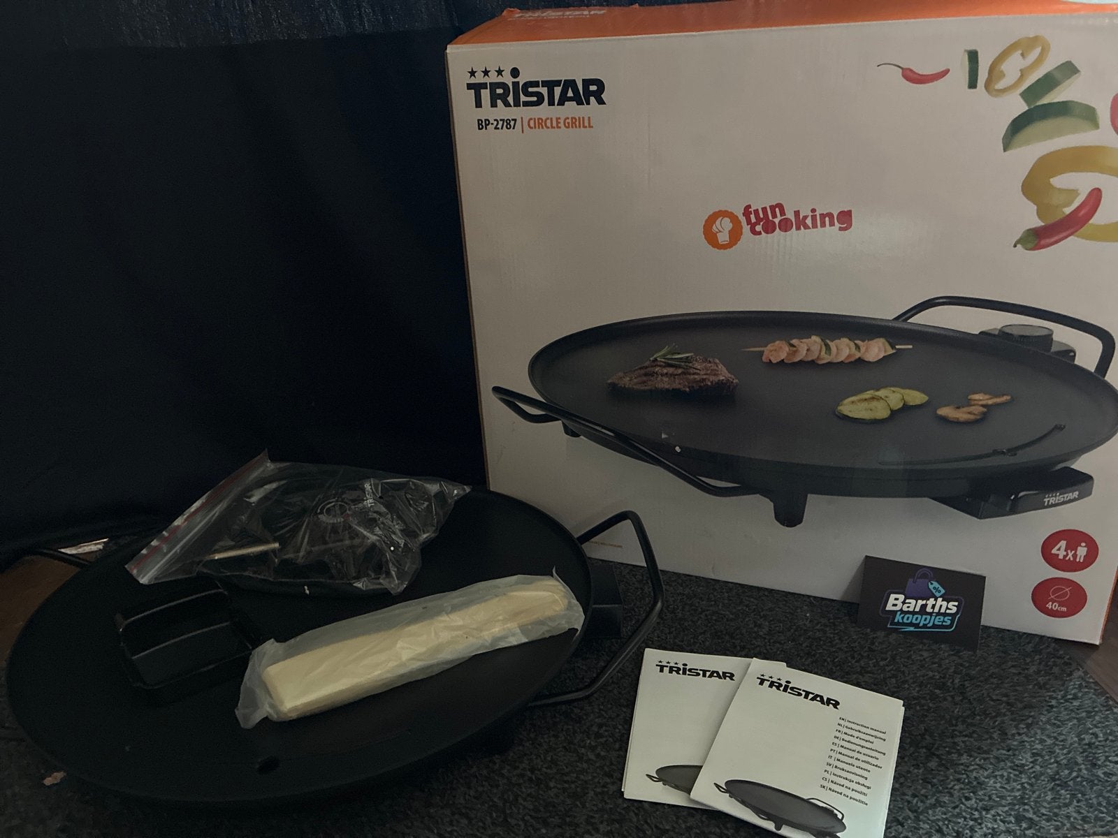 Tristar BP-2787 Circle Grill AANBIEDING!!!, Verzenden, Nieuw