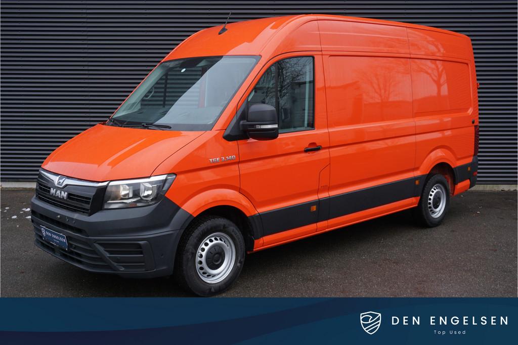 MAN TGE 140pk L3H3/L2H2 Apple Carplay Camera Airco Parkeerse, Auto's, Achterwielaandrijving, Gebruikt, Bedrijf, 1968 cc