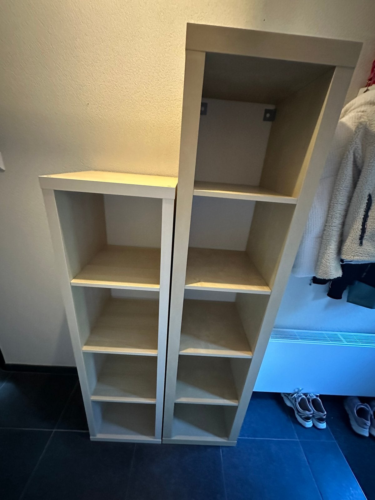 1x 4 vaks ikea kallax kast 1x 5 vaks ikea kallax kast berken, Ophalen, 50 tot 100 cm, Zo goed als nieuw, Minder dan 100 cm
