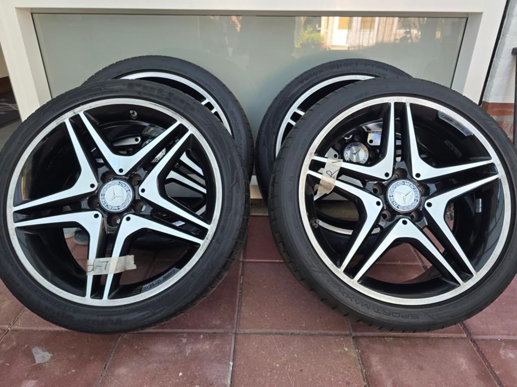 Mercedes w204 AMG velgen, Ophalen, 18 inch, Gebruikt, Velg(en)