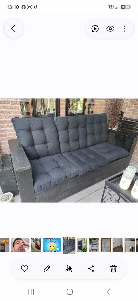 Tuinbank, Tuin en Terras, Ophalen, Gebruikt, Hout