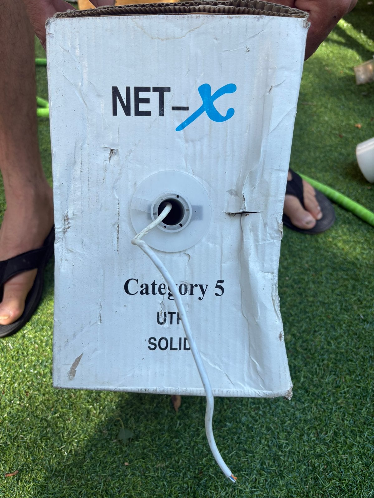 200 meter CAT5 UTP Solid netwerkkabel op rol – NET-X, Doe-het-zelf en Verbouw, Ophalen, Nieuw, Kabel of Snoer