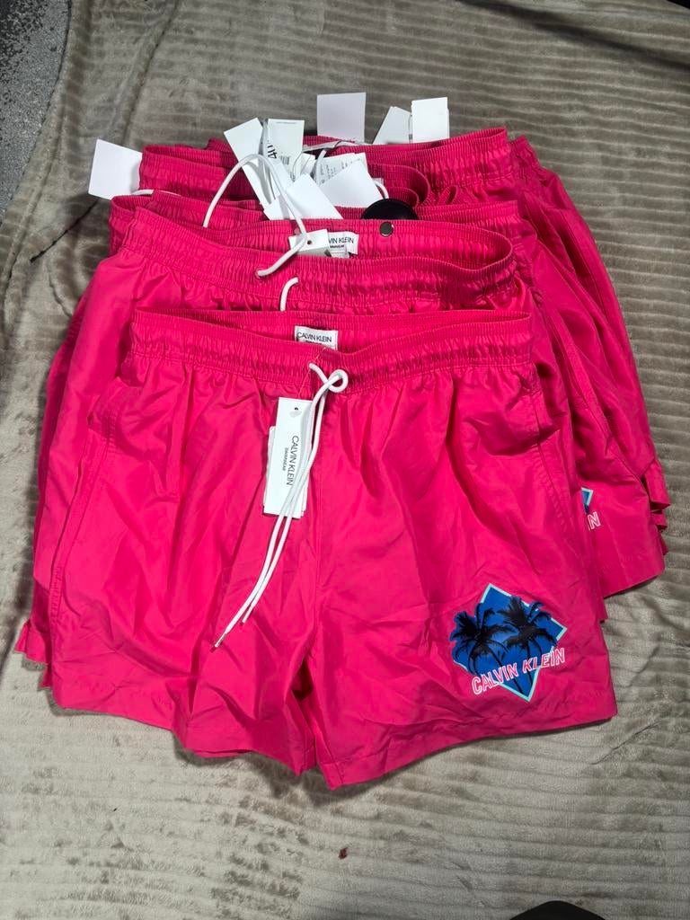 13x Originele Calvin Klein Zwembroeken Nieuw Partijhandel, Ahmadazz20089@gmail.com, Maat 48/50 (M), Roze, Maldegemstraat 53