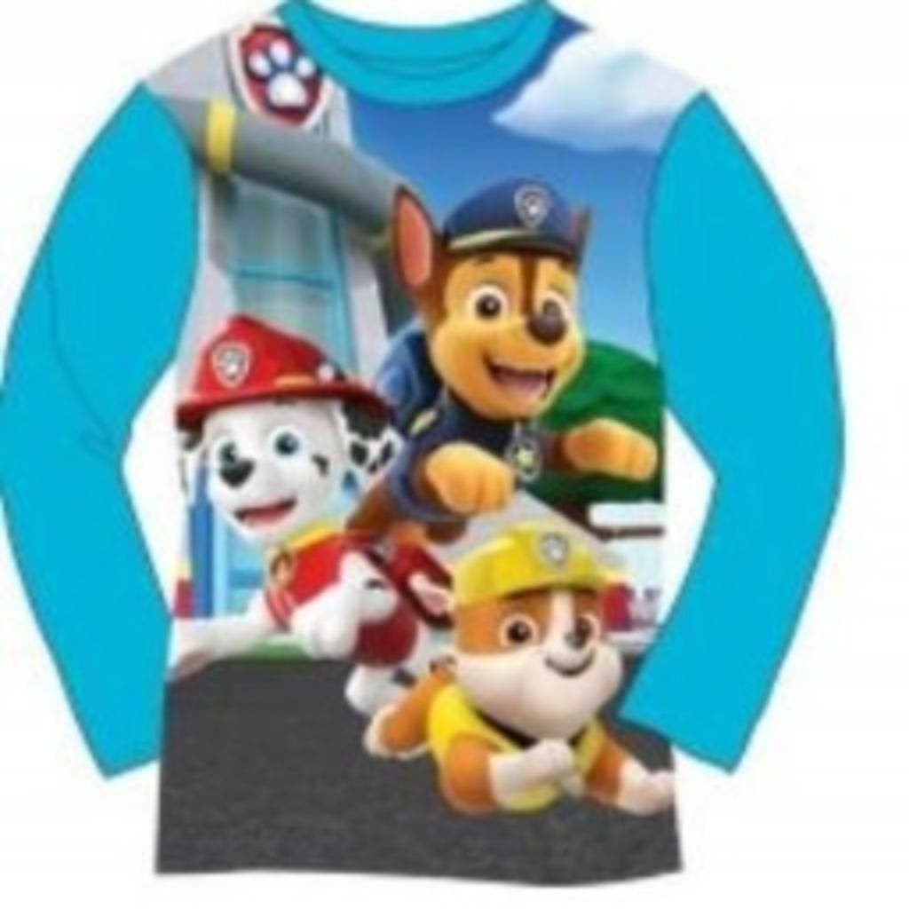 Paw Patrol Longsleeve Pups Aqua - Maat 98 - Katoen, Nieuw, Ophalen of Verzenden, Shirt of Longsleeve, Paw Patrol