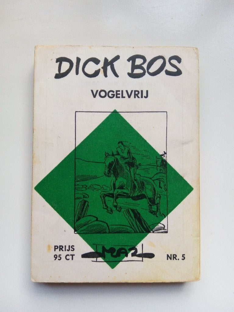dick bos nr.5*1966*1ste druk-vogelvrij/mazure, Gelezen, Alfred Mazure, Eén stripboek, Ophalen of Verzenden
