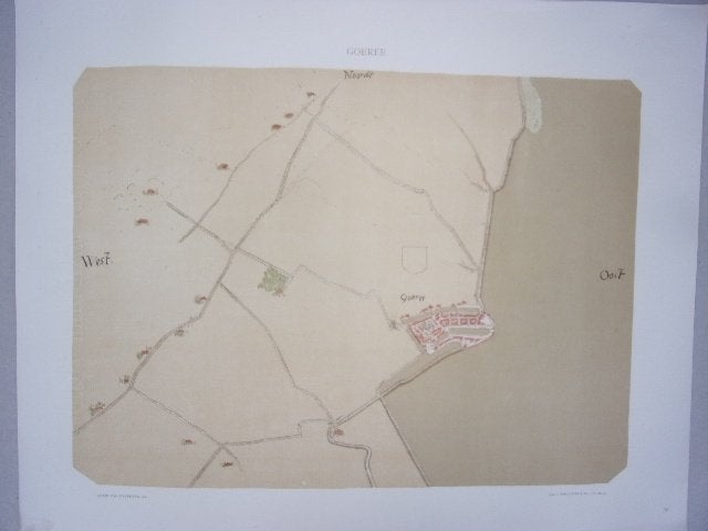 Goedereede Plattegrond van de stad door Jacob van Deventer, Cartografie, 29 cm, Ophalen of Verzenden, Origineel