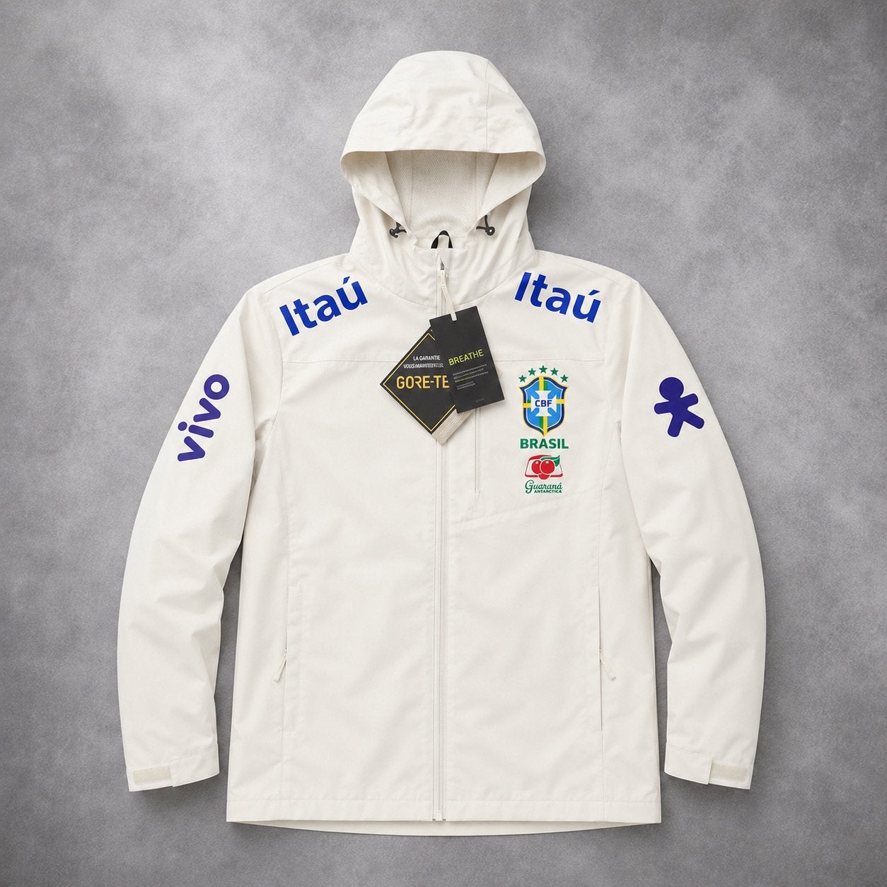 Brazilië Jas Wit, Kleding | Heren, Ophalen of Verzenden, Nieuw, Wit