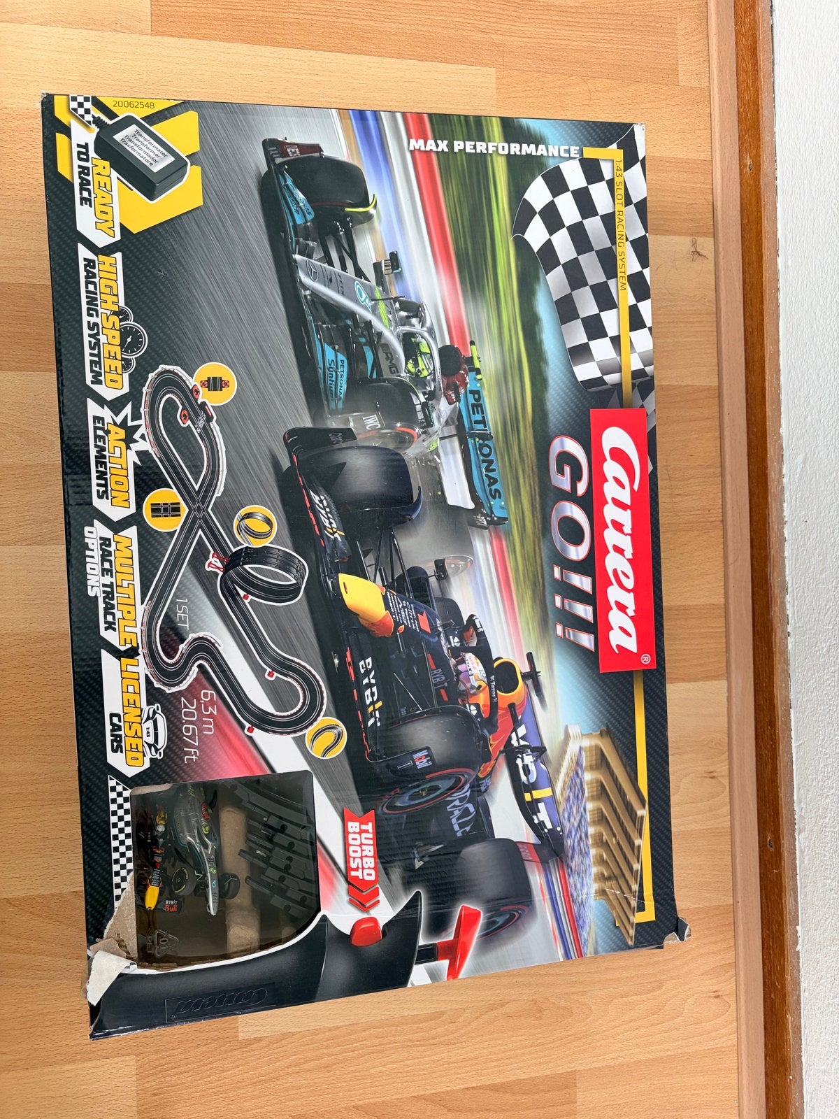 Carrera GO!!! Racebaan Max Verstappen vs Lewis Hamilton, Ophalen, Carrera, Elektrisch, Racebaan