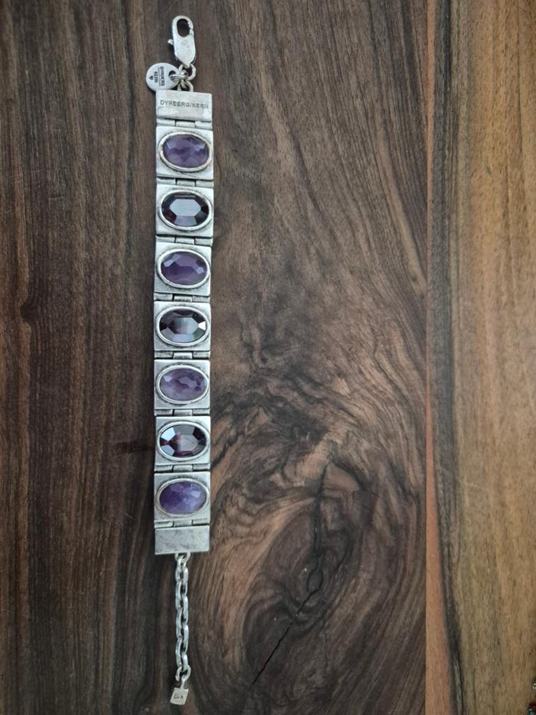 Armband Dyberg Kern, Verzenden, Gebruikt, Paars, Staal