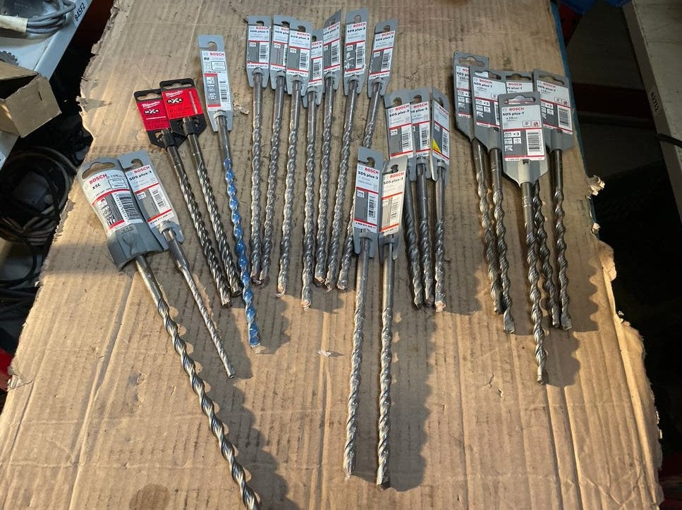 22 stuks SDS Plus Boorhamer Boren 10 mm, Ophalen, Nieuw, Boor- en/of Breekhamer, Klopboormechanisme