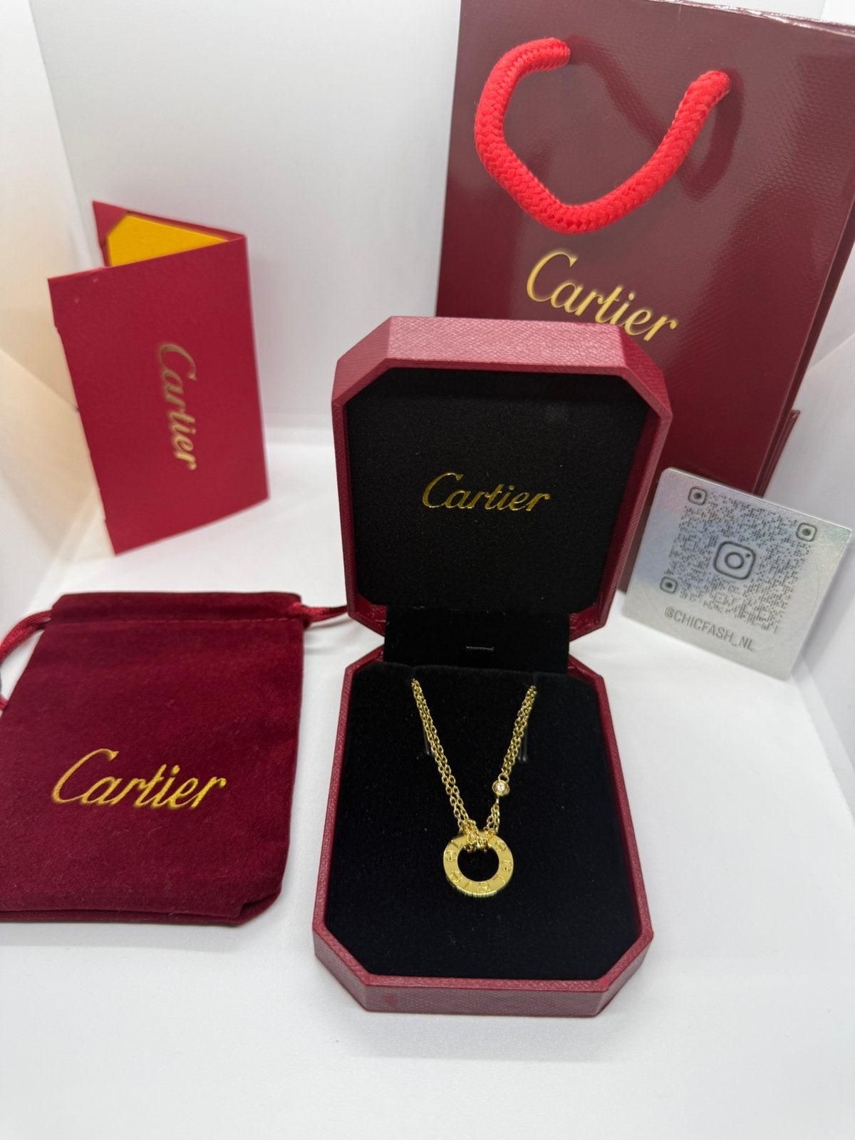 CARTIER LOVE KETTING, Ophalen of Verzenden, Zo goed als nieuw, Goud