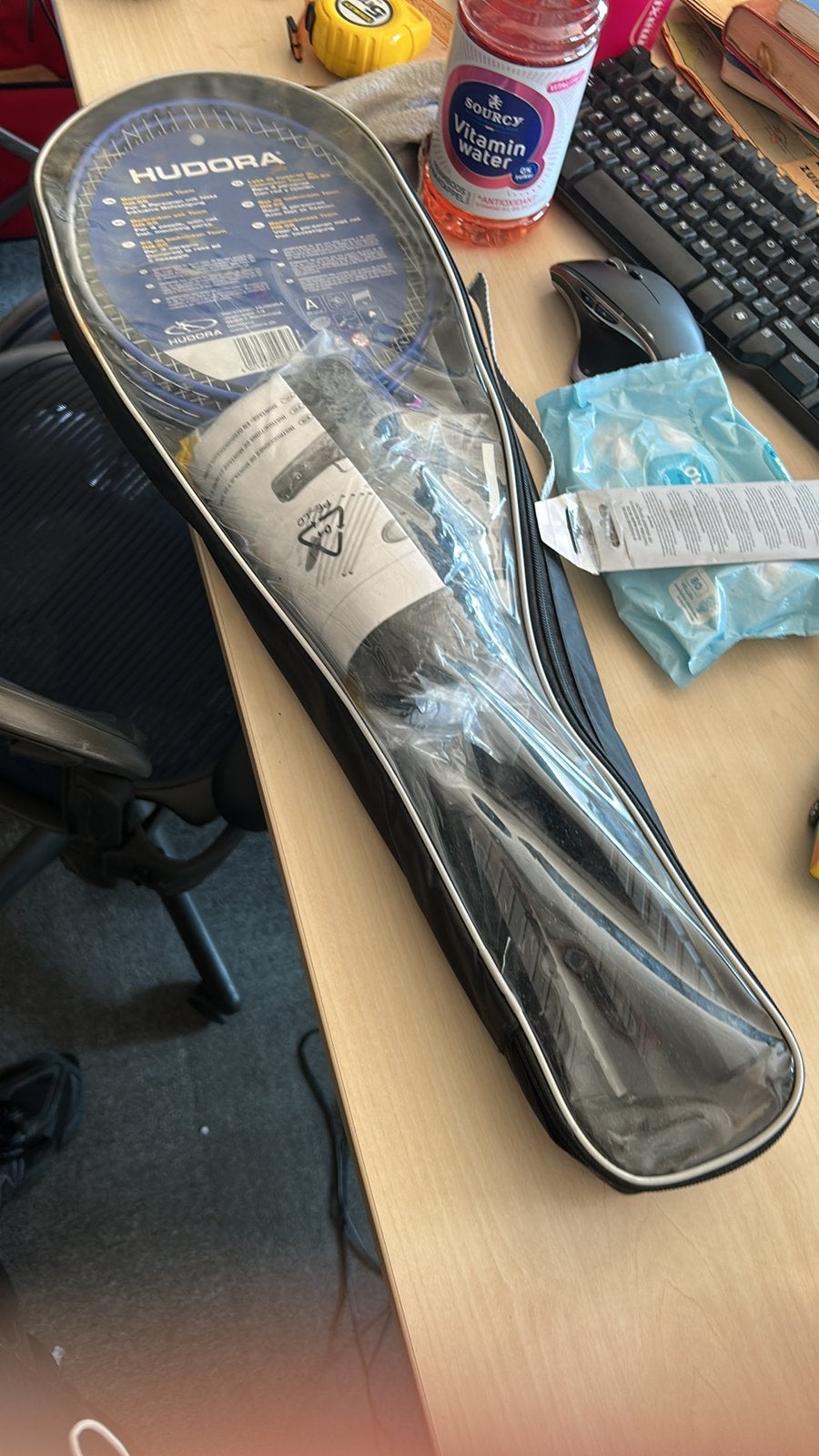 Hudore badminton set voor 4 personen nieuw, Sport en Fitness, Badminton, Ophalen, Zo goed als nieuw, Racket(s)