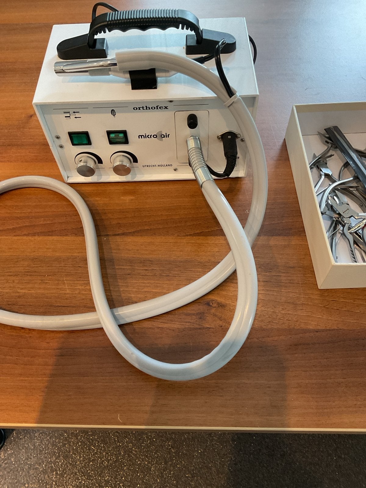 Orthofex Micro Air Pedicuremotor met accessoires, Ophalen of Verzenden, Gebruikt, Overige typen