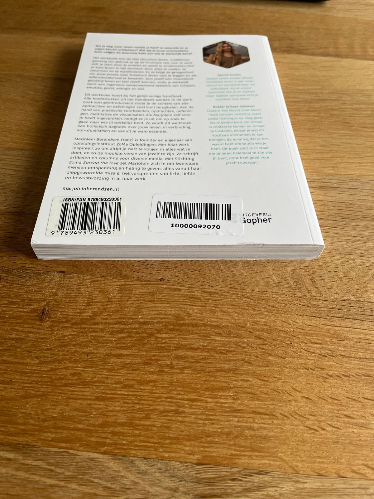 Holistisch Leven Werkboek - Marjolein Berendsen, Ophalen of Verzenden, Zo goed als nieuw, Spiritualiteit algemeen, Instructieboek